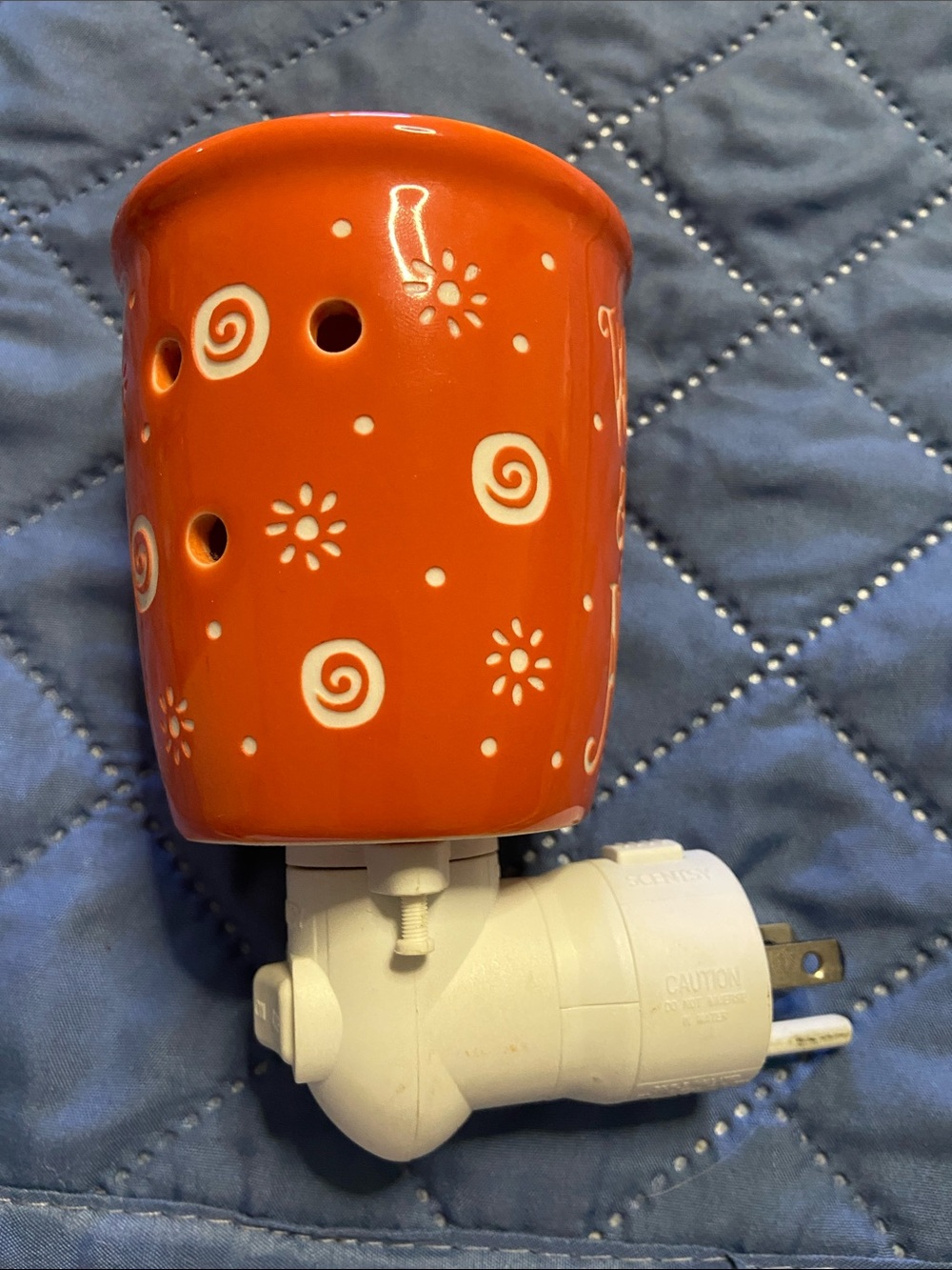 SCENTSY Orange Glazed WAKE ME UP AND BE AWESOME Mini Wax Warmer